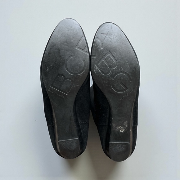 BCBGeneration Tall Suede Leather Pull-on Boot in Black Size 9 - Picture 9 of 11